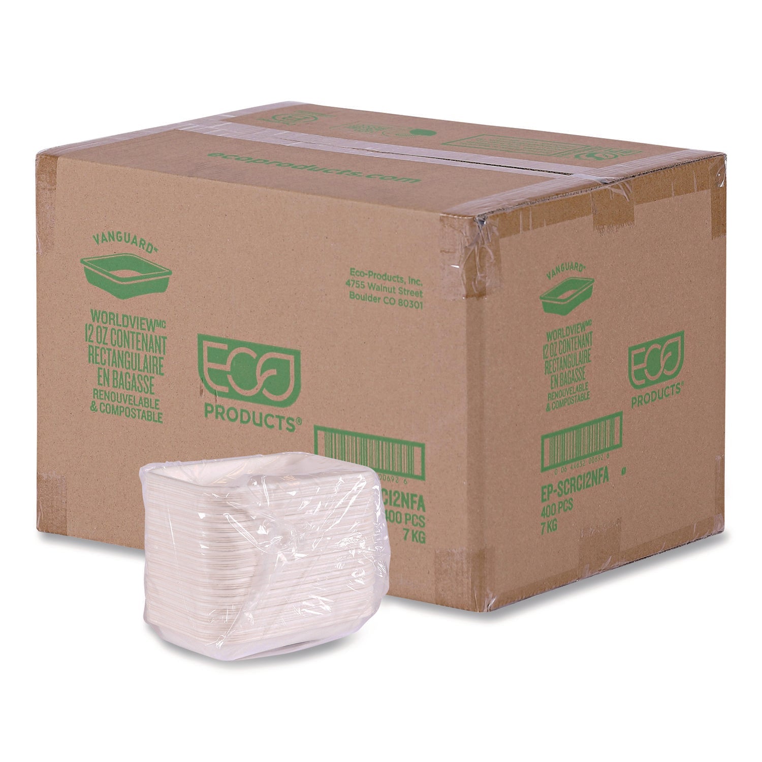 eco-products-r-worldview-vanguard-rectangular-container-12-oz-7-x-4-75-x-1-sugarcane-fiber-white-400-carton-ecoepscrc12nfa_1